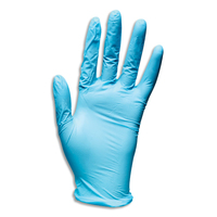 Boîte de 100 gants nitrile bleu standard medical et alimentaire. Taille L