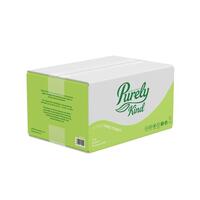 Purely Kind Hand Towels V Fold 2Ply Plastic Free Packaging FSC White (Case 4000)