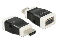 Adapter HDMI-A Stecker an VGA Buchse mit Audio (screwless), Delock® [65586]