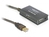 USB 2.0 Verlängerung Stecker A an 4x Buchse A, aktiv, schwarz, 10m, Delock® [82748]