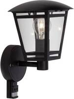 Brilliant Riley 42397/06 Kültéri fali lámpa mozgásérzékelővel LED E27 40 W Fekete