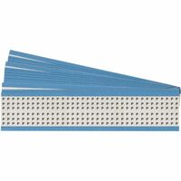 Wire Marker Cards - Solid Letters - Upper Case 6.35 mm x 38.00 mm HH-P-PK, Blue, Rectangle, Permanent, Black on white, Matte, -40 - selbstklebende Labels