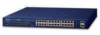 19" 24-Port 10/100/1000T 802.3at POE + 2-Port 1000X SFP Unmanaged Gigabit Ethernet Switch (220W) Netzwerk-Switches