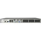 CATx - 24 port version provides 4 concurrent local remote or global users with BIOS-level control of up to 24 multiplatform KVM-Schalter