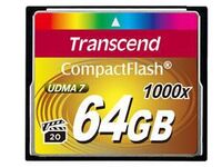 CF 1000X 64GB CompactFlash 1000x 64GB, 64 GB, CompactFlash, MLC, 160 MB/s, 120 MB/s, Black