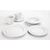 Olympia Heritage Saucer in White - Porcelain with Double Well - 163mm - 6 Pack