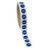 Leiterkennzeichen, Polyester, blau, Ø 15 mm, Aufdruck: -, Gleichstrom negativ, weiß, 1.000 Etiketten