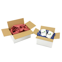 White SW cardboard boxes - 12x9x6 inches (305x229x152 mm) - pack of 30