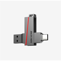 Hikvision HIKSEMI Pendrive - Dual Slim, 256GB, USB3.2 - Type-C, Ezüst