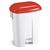 Pedal bins with coloured lids 60L