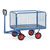 Trailers for hand powered towing - Turntable trucks with 600mm high sides and ends