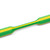 Warmschrumpfschlauch 3:1 (6/2 mm), grün-gelb, 1 m (15 Stk.)