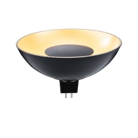 LED NV-Reflektorlampe Edition Special, Ø 10cm, 12V, GU5.3, 4.9W 1900K 170lm , Schwarz / Gold innenverspiegelt