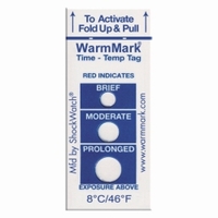 Indicadores de temperatura WarmMark™ Tipo 8°C