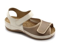 Szandál 934 Leon Comfort női bőr, fekete, 36