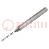 Drill bit; Ø: 1.2mm; carbon steel; PCB; 1/8" (3,175mm)