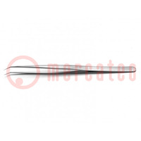 Tweezers; 140mm; for precision works; Blades: curved