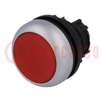 Switch: push-button; 22mm; Stabl.pos: 1; red; M22-FLED,M22-LED