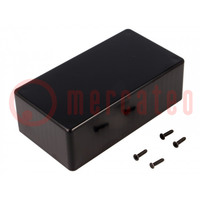 Enclosure: multipurpose; X: 65mm; Y: 120mm; Z: 40mm; 1591S; ABS; black