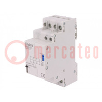 Relay: installation; bistable,impulse; NC + NO x3; Ucoil: 230VAC
