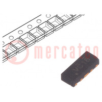 Diode: TVS array; 6V; DFN10; Features: ESD protection; Ch: 4