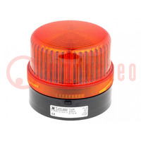 Segnalatore: luminoso; luce a lampi; arancione; FLG; 230VAC; IP65
