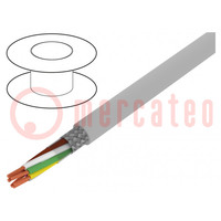 Wire; BiT LiYCY; 7x0.5mm2; shielded,tinned copper braid; PVC