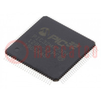 IC: PIC microcontroller; 128kB; 2.3÷3.6VDC; SMD; TQFP100; PIC32