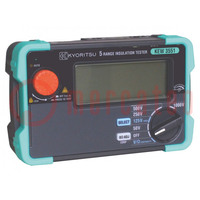 Meter: insulation resistance; LCD; VAC: 2÷600V; VDC: 2÷600V; IP40