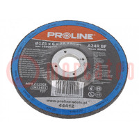 Grinding wheel; Ø: 125mm; Disc thick: 6mm; metal