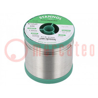Soldering wire; Sn96,5Ag3Cu0,5; 1.5mm; 500g; lead free; reel; 2.5%