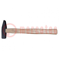 Hammer; fitter type; 200g; Handle material: wood