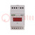 Ammeter; digital,mounting; 0÷50A; True RMS; Network: single-phase