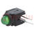 LED; in housing; green; 5mm; No.of diodes: 1; 30mA; Lens: green; 60°