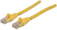 Intellinet Network Patch Cable, Cat6, 5m, Yellow, CCA, U/UTP, PVC, RJ45, Gold Plated Contacts, Snagless, Booted, Lifetime Warranty, Polybag