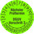 Prüfplakette, Nächster Prüftermin DGUV Vorschrift 3, 1000 Stk/Rolle, 3,0 cm Version: 2028 - Prüfjahre: 2028-2033, leuchtgrün/schwarz