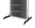 FlexiSlot toren „Construct-Slim” | steenlook zilver geëloxeerd / zwart zwart, ca. RAL 9005