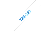 TZe-Schriftbandkassetten TZe-223, blau auf weiß Bild1