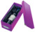 Archivbox Click & Store WOW CD, Graukarton, violett