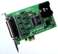 Brainboxes PCI-e 8-port RS232 (9-pin) interface cards/adapter