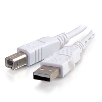C2G 1m USB 2.0 A/B Cable USB-kabel USB A USB B Wit