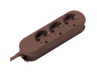 Bachmann SMARTLINE power extension 3 m 3 AC outlet(s) Indoor Brown