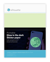 Silhouette MEDIA-GITD-ADH Dekorativer Aufkleber Papier Gelb