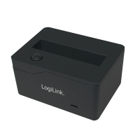 LogiLink QP0025 base de conexión para disco duro USB 3.2 Gen 1 (3.1 Gen 1) Type micro-B Negro