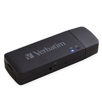 Verbatim MediaShare Mini lecteur de carte mémoire USB 2.0/Wi-Fi Noir