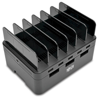 Tripp Lite U280-005-ST Estación de Carga USB con 5 Puertos con Almacenamiento de Dispositivos Incorporado - Salida del Cargador USB 12V 4A (48W)