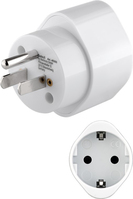 Goobay 45355 power plug adapter Type B Type F White