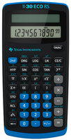 Texas Instruments TI-30 ECO RS calculator Pocket Basisrekenmachine Zwart