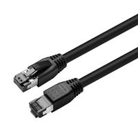 Microconnect MC-SFTP8010S cable de red Negro 10 m Cat8.1 S/FTP (S-STP)