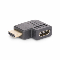 StarTech.com Right Angle HDMI 2.0 Adapter, Male to Female, Horizontal 90-Degree Angled HDMI Port Saver, 4K 60Hz, High Speed HDMI Connector Extension, M/F